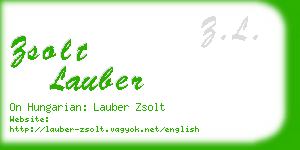 zsolt lauber business card